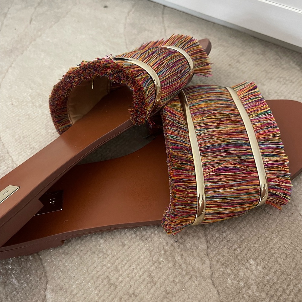 Zara Mutli Color Slide Sandals